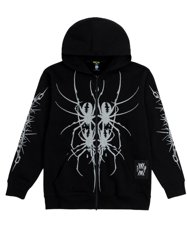 Web of Shadows Reflective Zip-Up
