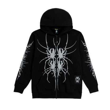 Web of Shadows Reflective Zip-Up