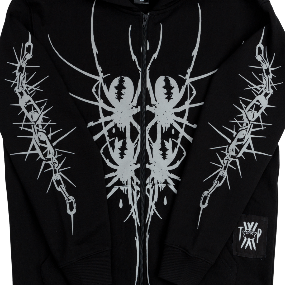 Web of Shadows Reflective Zip-Up