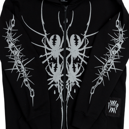 Web of Shadows Reflective Zip-Up