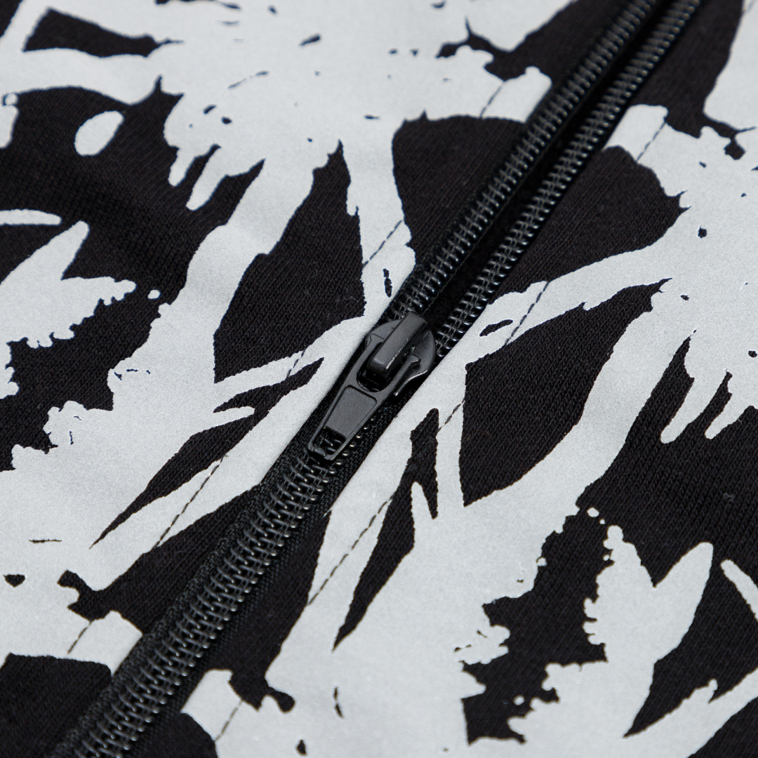 Web of Shadows Reflective Zip-Up