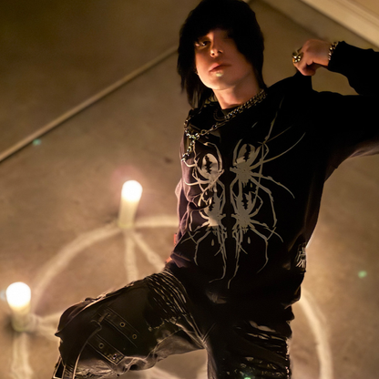 Web of Shadows Reflective Zip-Up